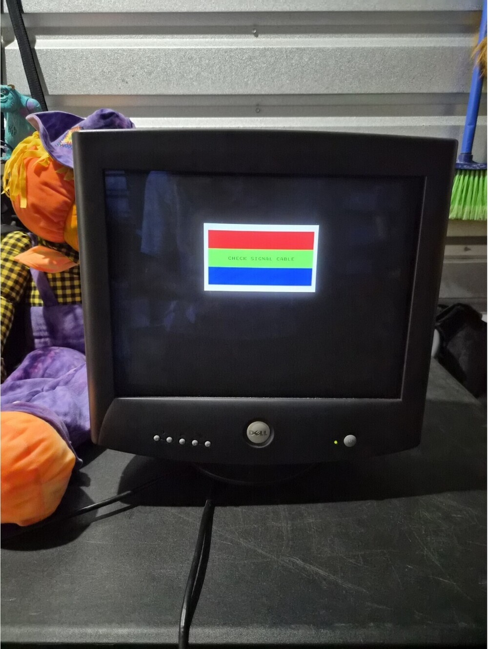 Vintage Dell M782 17" Color CRT Monitor For Retro Gaming w/VGA Cable, Power Cord